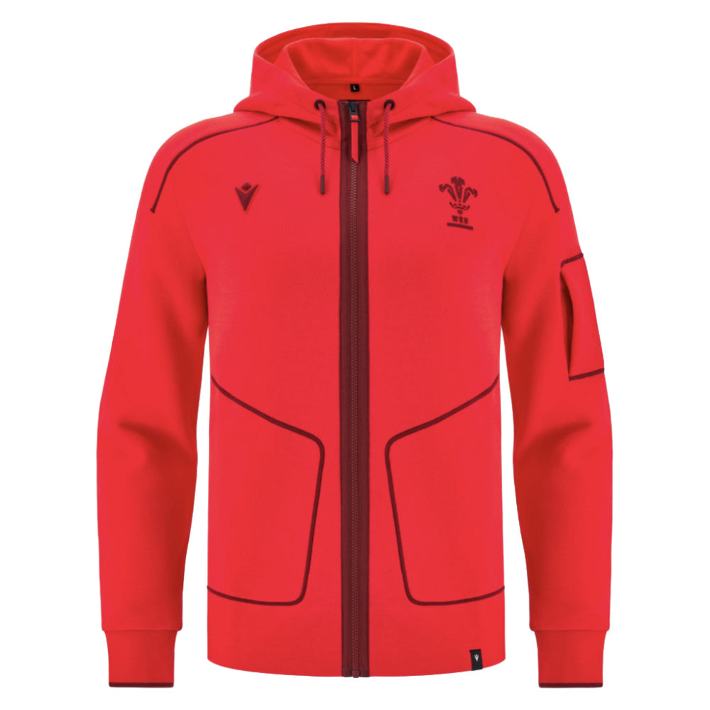 2025-2026 Wales WRU Ath Travel Player Full Zip (Red)_3