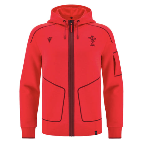 2025-2026 Wales WRU Ath Travel Player Full Zip (Red)_3