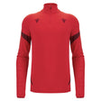 2025-2026 Wales WRU Training Player Quarter Zip Top (Red)_3