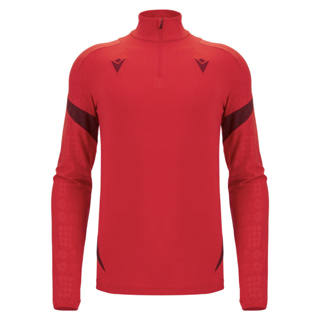 2025-2026 Wales WRU Training Player Quarter Zip Top (Red)_3