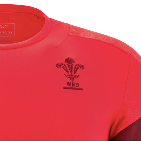 2025-2026 Wales WRU Player Training Shirt (Red) - Kids_3