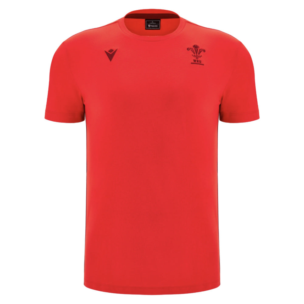 2025-2026 Wales WRU Rugby Travel Cotton Tee (Red)_3
