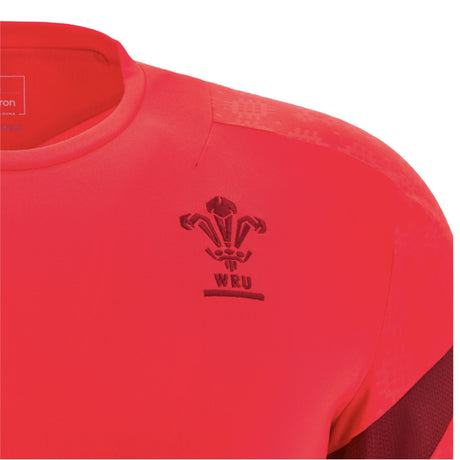 2025-2026 Wales WRU Rugby LS Player Training Shirt (Red)_3