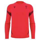 2025-2026 Wales WRU Rugby LS Player Training Shirt (Red)_3