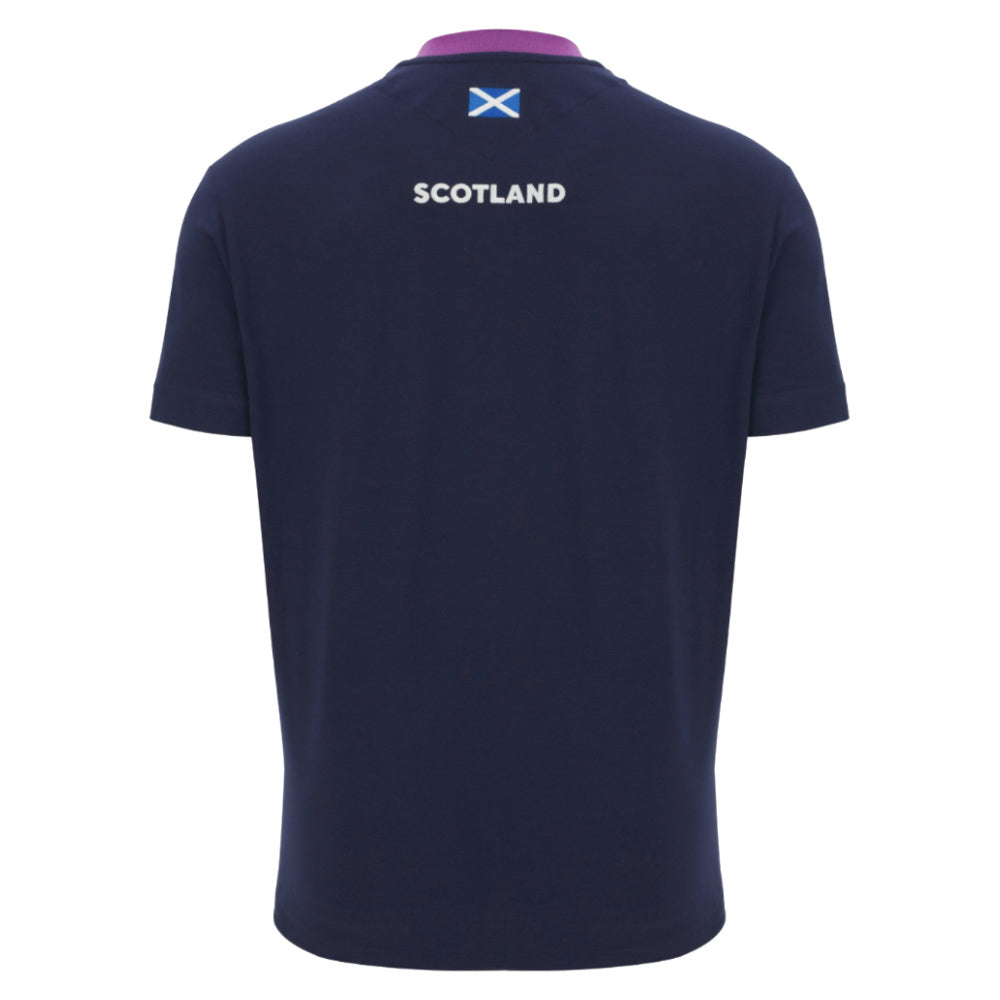 2025-2026 Scotland Rugby Ath Cotton Tee (Navy)_3