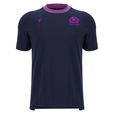 2025-2026 Scotland Rugby Ath Cotton Tee (Navy)_3