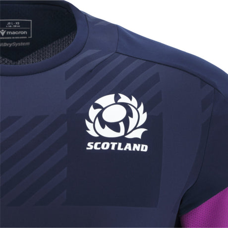 2025-2026 Scotland Rugby Training Poly Shirt (Navy) - Kids_3