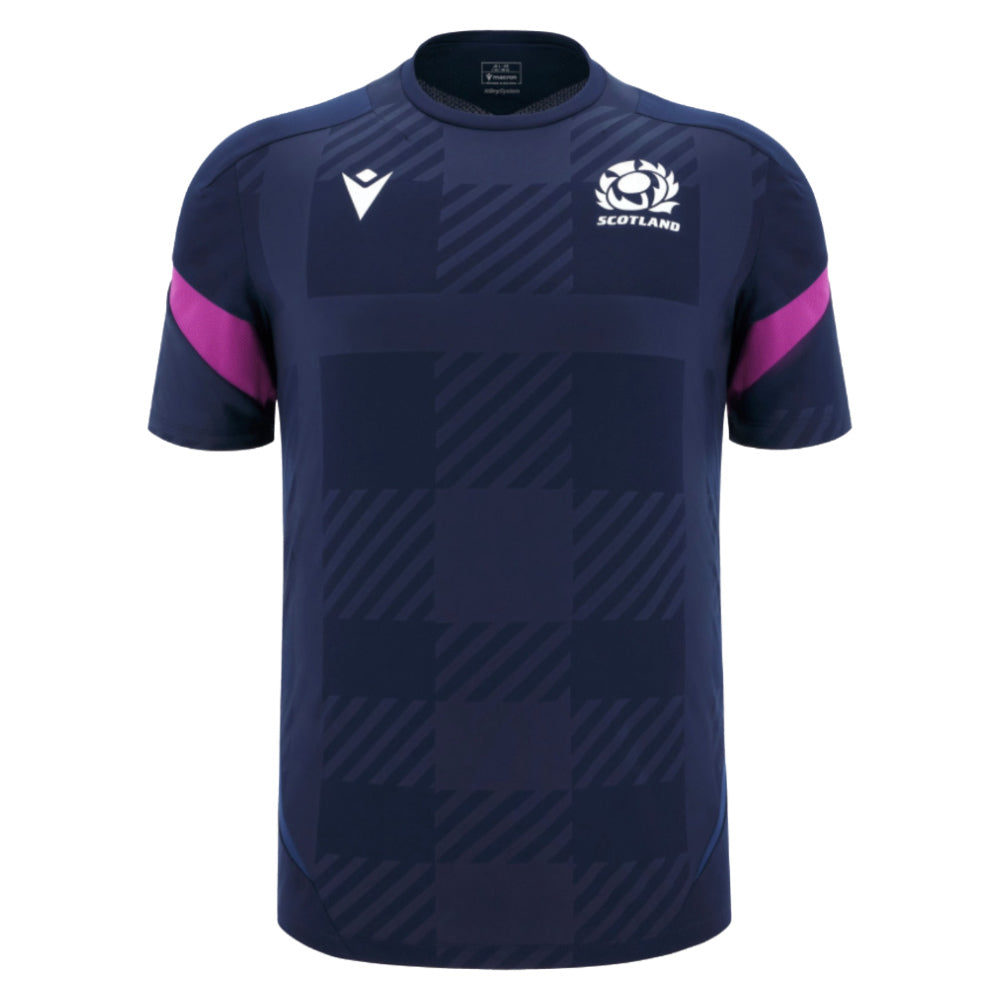 2025-2026 Scotland Rugby Training Poly Shirt (Navy) - Kids_3
