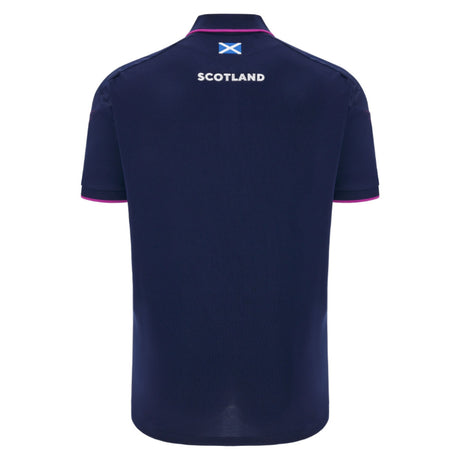 2025-2026 Scotland Rugby Travel Poly Polo Shirt (Navy)_3