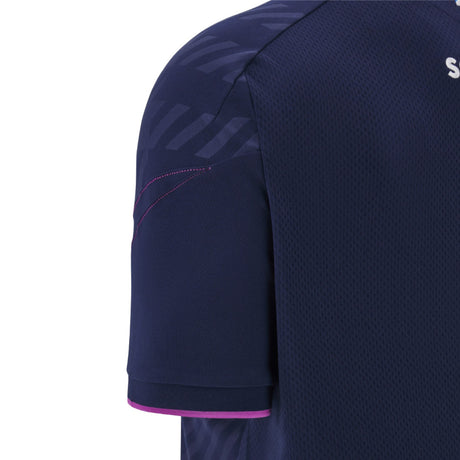2025-2026 Scotland Rugby Travel Poly Polo Shirt (Navy)_3