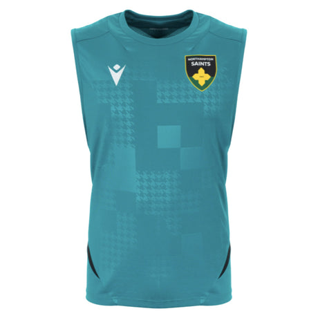 2025-2026 Northampton Saints Training Sleeveless Shirt (Green)_0