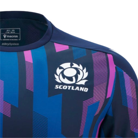 2025-2026 Scotland Rugby Warm Up Shirt (Navy) - Kids_2