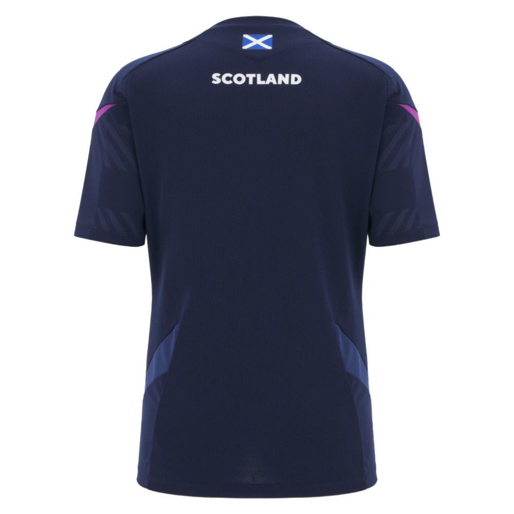 2025-2026 Scotland Rugby Training Shirt (Navy) - Womens (Your Name)_1