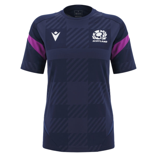 2025-2026 Scotland Rugby Training Shirt (Navy) - Womens_0
