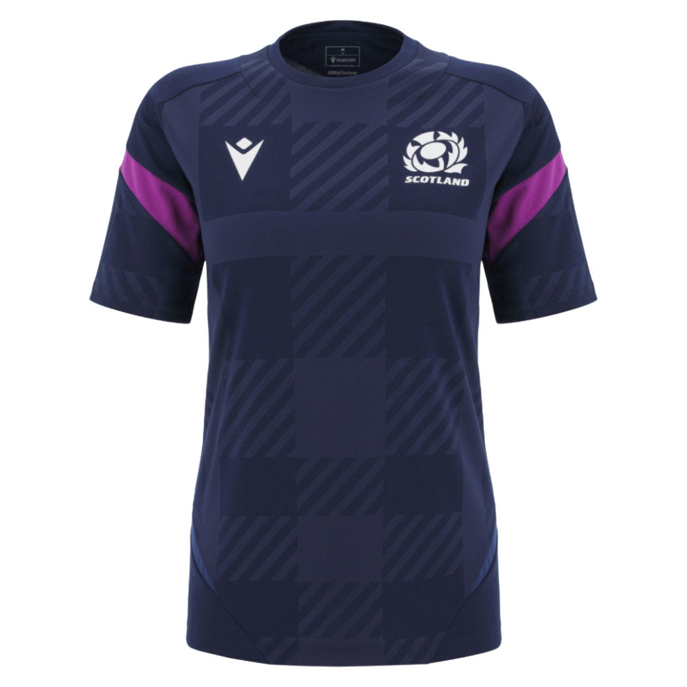 2025-2026 Scotland Rugby Training Shirt (Navy) - Womens (Your Name)_2