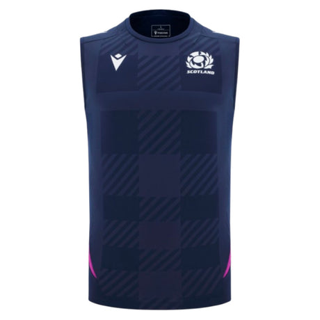 2025-2026 Scotland Poly Sleeveless Training Shirt (Navy)_0