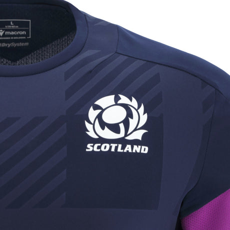 2025-2026 Scotland Rugby Training Poly Shirt (Navy)_2