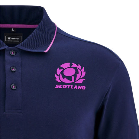 2025-2026 Scotland Rugby Ath Polo Piquet Shirt (Navy)_2