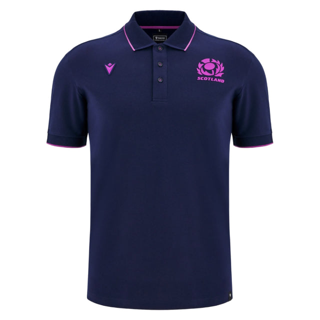 2025-2026 Scotland Rugby Ath Polo Piquet Shirt (Navy)_0