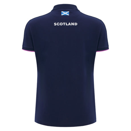 2025-2026 Scotland Rugby Travel Polo Shirt (Navy) - Womens_1