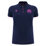 2025-2026 Scotland Rugby Travel Polo Shirt (Navy) - Womens_0