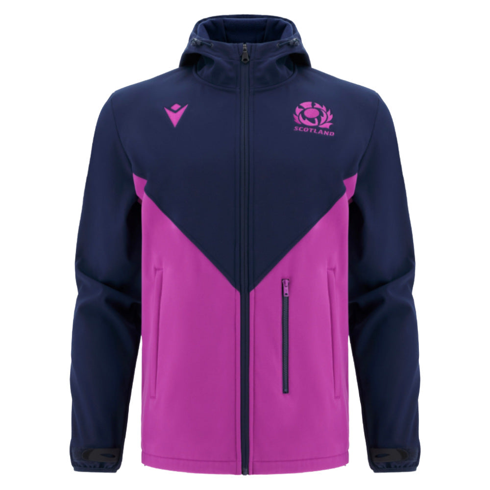 2025-2026 Scotland Rugby Softshell Jacket (Navy) - Kids_0
