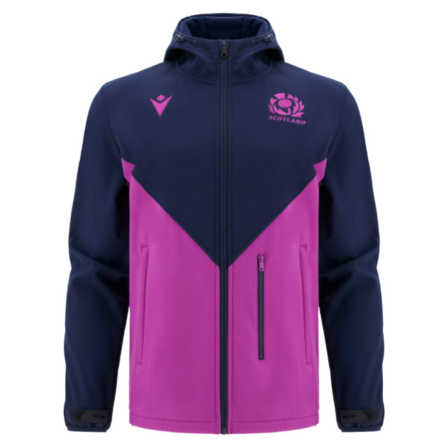 2025-2026 Scotland Rugby Softshell Jacket (Navy) - Kids_0