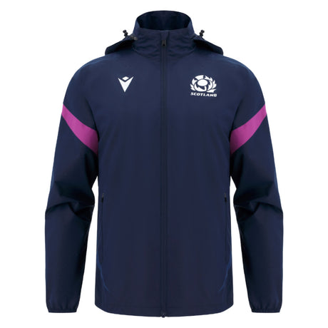 2025-2026 Scotland Rugby Training Rainjacket (Navy)_0