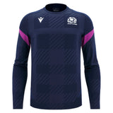 2025-2026 Scotland Rugby Training Poly LS Shirt (Navy)_0