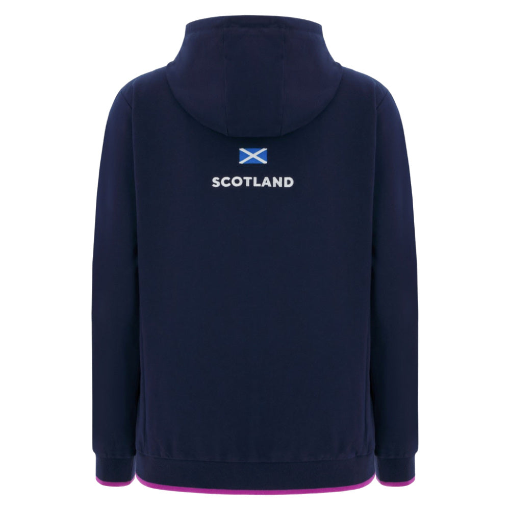 2025-2026 Scotland Rugby Travel Full Zip Hoody (Navy) - Womens_2
