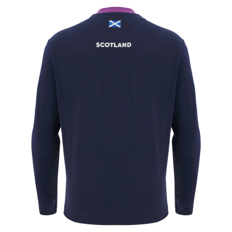 2025-2026 Scotland Rugby Ath Cotton LS Tee (Navy)_2
