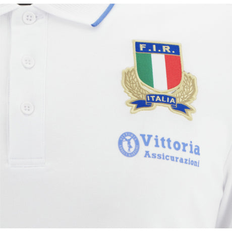 2025-2026 Italy FIR Rugby Cotton Polo Shirt (White)_2