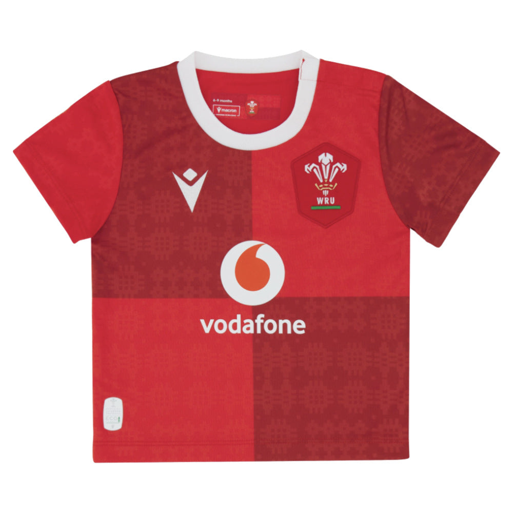 2025-2026 Wales WRU Home Baby Rugby Shirt (Your Name)_2