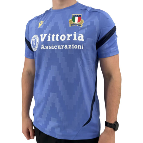 2025-2026 Italy Rugby Staff Training Shirt (Blue)_0