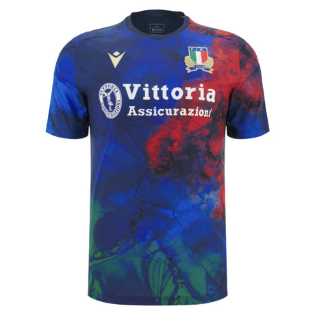 2025-2026 Italy Rugby Training Shirt (Navy) (Your Name)_2