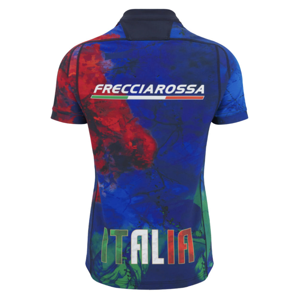 2025-2026 Italy FIR Rugby Training Jersey (Navy) (Your Name)_1