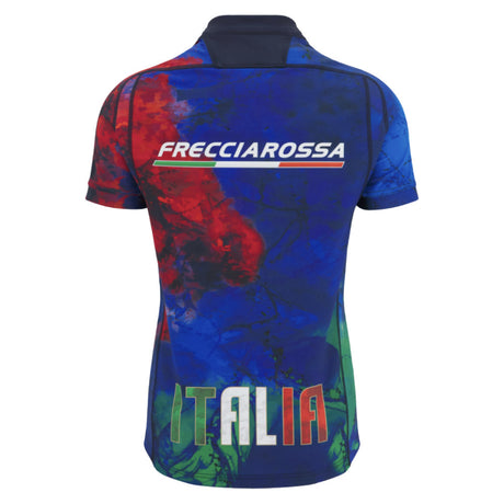 2025-2026 Italy FIR Rugby Training Jersey (Navy) (Your Name)_1