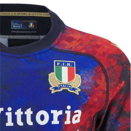 2025-2026 Italy FIR Rugby Training Jersey (Navy)_2