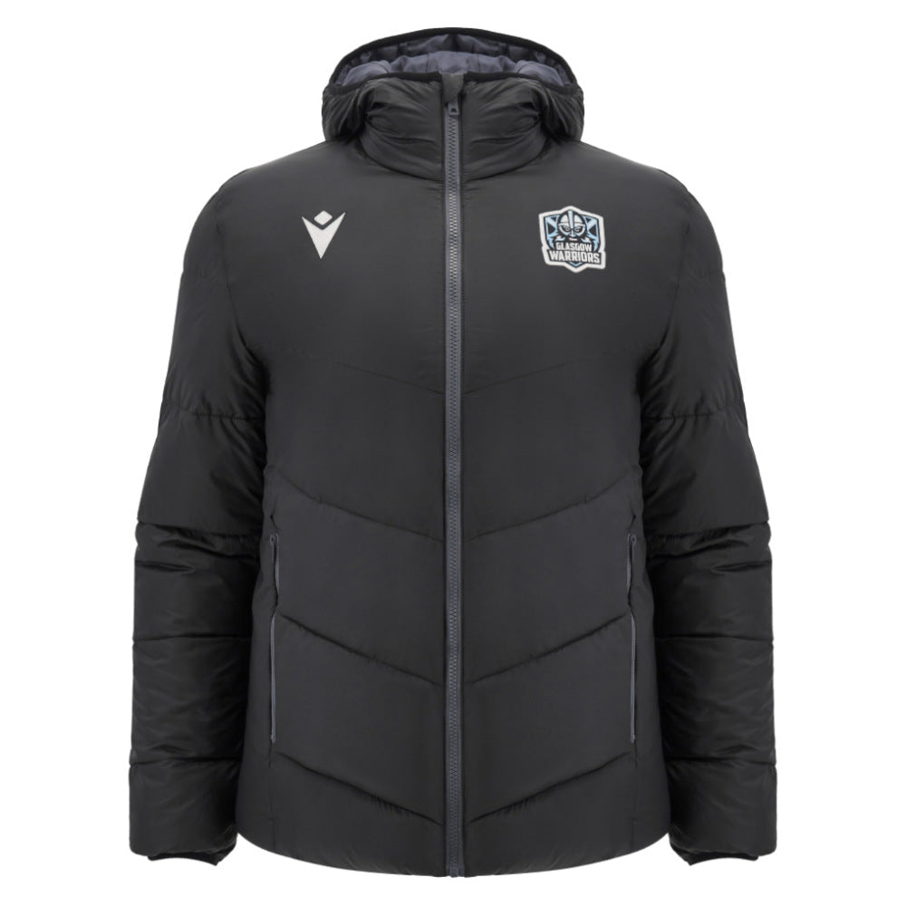 2025-2026 Glasgow Warriors Hooded Bomber Jacket (Black)_0