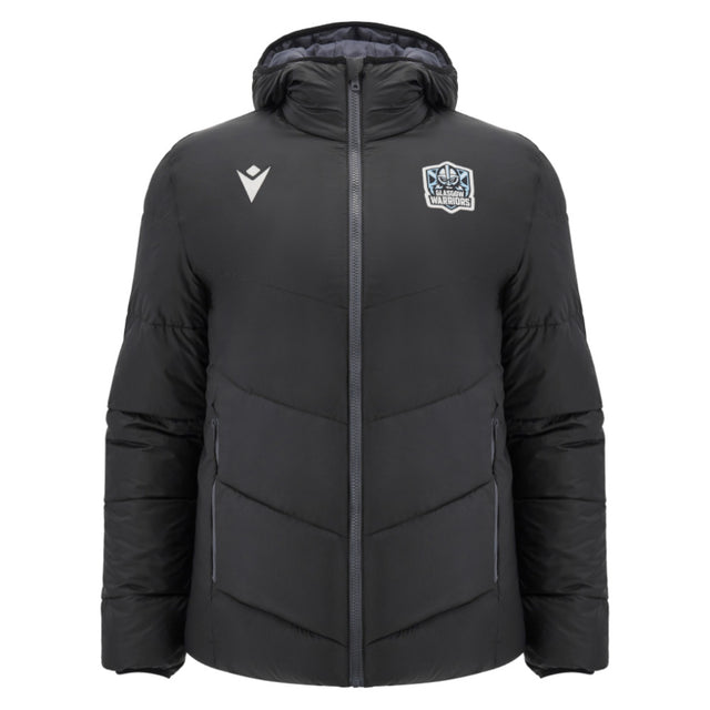 2025-2026 Glasgow Warriors Hooded Bomber Jacket (Black)_0