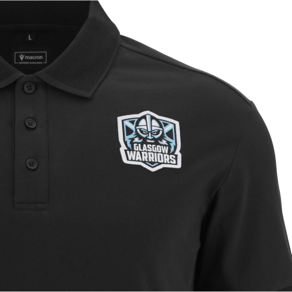 2025-2026 Glasgow Warriors Rugby Ath Polo Shirt (Black)_2