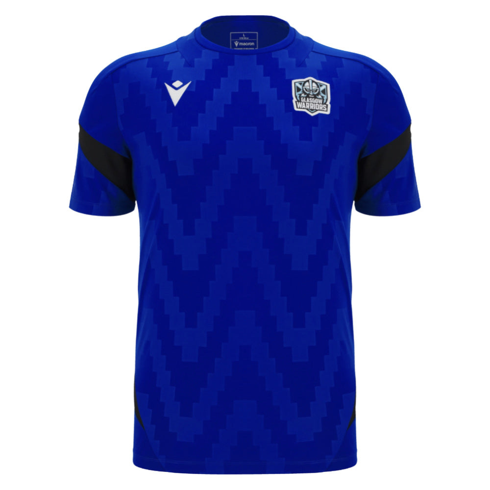 2025-2026 Glasgow Warriors Rugby Training Poly Shirt (Blue)_0