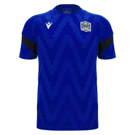 2025-2026 Glasgow Warriors Rugby Training Poly Shirt (Blue)_0