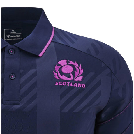 2025-2026 Scotland Rugby Travel Polo Shirt (Navy) - Kids_1