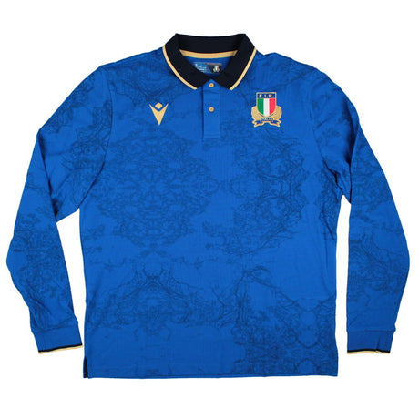 2025-2026 Italy FIR Home LS Cotton Rugby Shirt (Your Name)_2