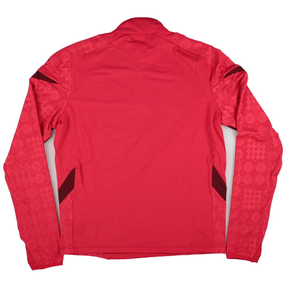 2025-2026 Wales WRU Training Player 1/4 Zip Top (Red) - Kids_1