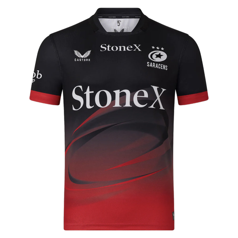 2025-2026 Saracens Home Rugby Shirt (Your Name)_2