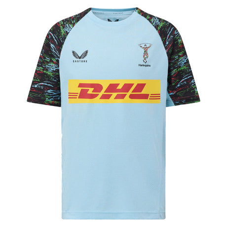 2025-2026 Harlequins Rugby Training Shirt (Sky Blue) (Your Name)_2