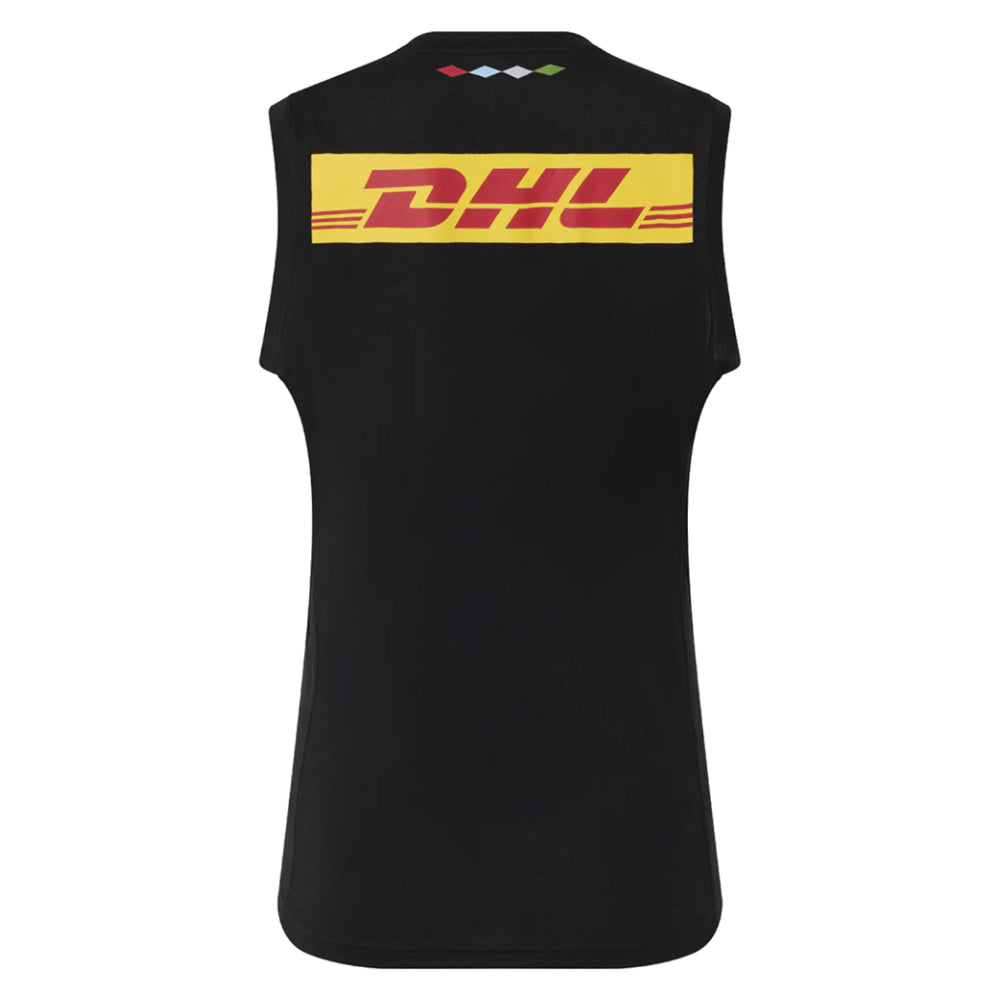 2025-2026 Harlequins Pre Match Sleeveless Tee (Caviar) (Your Name)_1