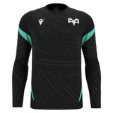 2025-2026 Ospreys Rugby Poly LS Training Tee (Black) (Your Name)_2